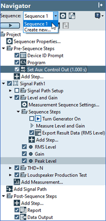 Measurement-sequence